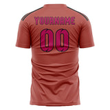 Custom Copper Rose Pink Soccer Jersey