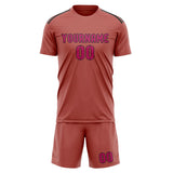 Custom Copper Rose Pink Soccer Set