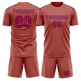 Custom Copper Rose Pink Soccer Set