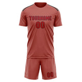 Custom Copper Rose Red Soccer Set