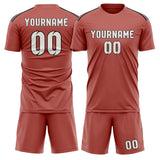 Custom Copper Rose White Soccer Set