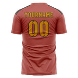 Custom Copper Rose Yellow Soccer Jersey
