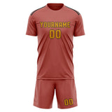 Custom Copper Rose Yellow Soccer Set
