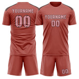 Custom Copper Rose Light Pink Soccer Set