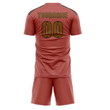 Custom Copper Rose Khaki Soccer Set