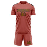 Custom Copper Rose Khaki Soccer Set