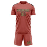 Custom Copper Rose Light Khaki Soccer Set