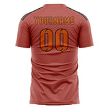 Custom Copper Rose Orange Soccer Jersey