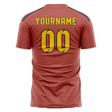 Custom Copper Rose Gold Soccer Jersey
