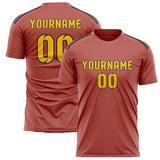 Custom Copper Rose Gold Soccer Jersey