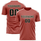 Custom Copper Rose Olive Soccer Jersey