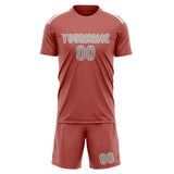 Custom Copper Rose Gray Soccer Set