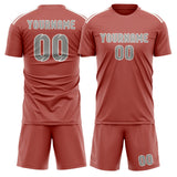 Custom Copper Rose Gray Soccer Set