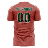 Custom Copper Rose Green Soccer Jersey