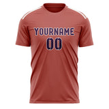Custom Copper Rose Purple Soccer Jersey
