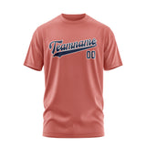 Custom Copper Rose Blue T-Shirt