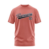 Custom Copper Rose Navy T-Shirt