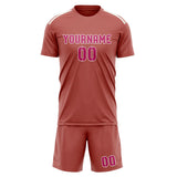 Custom Copper Rose Pink Soccer Set