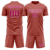 Custom Copper Rose Pink Soccer Set