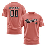 Custom Copper Rose Black T-Shirt