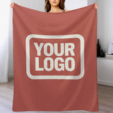 Custom Copper Rose White Blanket