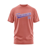 Custom Copper Rose Light Purple T-Shirt