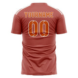 Custom Copper Rose Orange Soccer Jersey