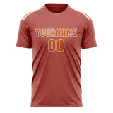 Custom Copper Rose Orange Soccer Jersey