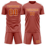 Custom Copper Rose Orange Soccer Set