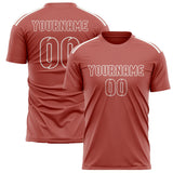 Custom Copper Rose Copper Rose Soccer Jersey