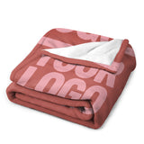 Custom Copper Rose Pink Blanket