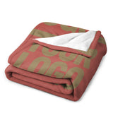 Custom Copper Rose Light Khaki Blanket