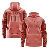 Custom Copper Rose Coral Red Hoodie