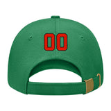 Custom Emerald Green Lavender Gray Hat 29B21712