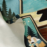 Blanket for Son Gifts, "Camper Sweet Camper", From Mom Dad, Birthday, Christmas, Graduation, Inspirational Camping Theme