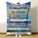 Inspirational Gifts Blanket for Loved Ones - The Lord's Prayer...for ever and ever. Amen. - From Family, Birthday, Christmas, Holiday, Motivational Encouragement