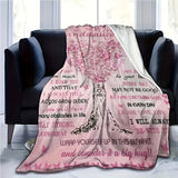 Blanket for Granddaughter Gifts - Never forget how much I love you and that I always will,” From Grandma Grandpa, Birthday Christmas Everyday Encouragement, Inspirational Motivational