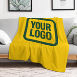 Custom Gold Moss Green Blanket
