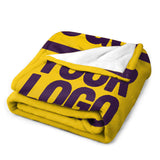 Custom Gold Purple Blanket