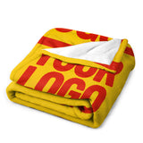 Custom Gold Orange-Red Blanket