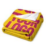 Custom Gold Pink Blanket
