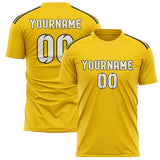 Custom Gold Cream Soccer Jersey