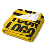 Custom Gold Black Blanket