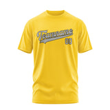 Custom Gold Gray T-Shirt