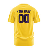 Custom Gold Purple T-Shirt