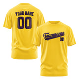 Custom Gold Purple T-Shirt