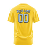 Custom Gold Light Blue T-Shirt