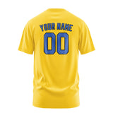 Custom Gold Sky Blue T-Shirt