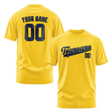 Custom Gold Blue T-Shirt