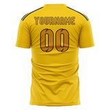 Custom Gold Yellow Soccer Jersey